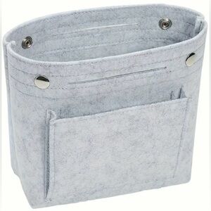 Felt Purse Organizer Insert ~ Gray ~ Bag Organizer